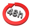 48 hours delivery sign