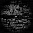 ART. Illustration with different association terms.