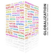 GLOBALIZATION. Collage with association terms. GLOBALIZATION. Collage with association terms.