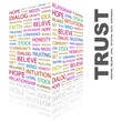 TRUST. Illustration with different association terms.