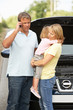 Family Broken Down On Country Road Family Broken Down On Country Road