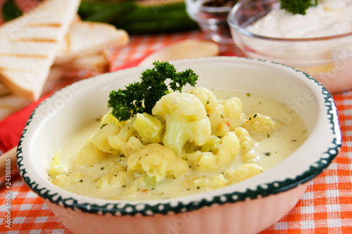 Photo: Creamy cauliflower soup Creamy cauliflower soup