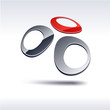 Abstract 3d icon.