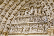 france; amiens; cathédrâle, façade occidentale : portail du juge france; amiens; cathédrâle, façade occidentale : portail du juge