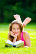 beautiful girl with book