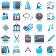 school Blue Icons