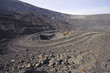 Extraction of iron ore in career