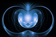 Illustration: hintergrund, phantasie, blau, licht, kugel, alien hintergrund, phantasie, blau, licht, kugel, alien
