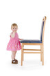 Infant with chair