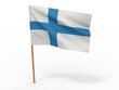 Flag of Finland. 3d