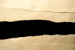 Ripped brown paper