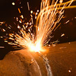 Photo: Gas torch. Metal cutting Gas torch. Metal cutting
