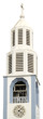 clocher église Notre-Dame des Neiges, Cilaos, fond blanc clocher église Notre-Dame des Neiges, Cilaos, fond blanc