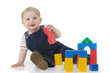 Child with cubes