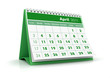 2011 calendar. April