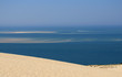 Le Banc d'Arguin vu de la dune du Pyla.