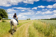 equestrian on horseback