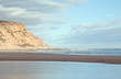 Mountain blue sky and beach landscape