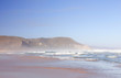 Mountain blue sky and beach landscape, for the ideal vacation