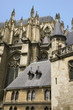 france,amiens,cathéfrâle : façade sud, chevet ,sacristie