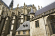 france,amiens,cathéfrâle : façade sud, chevet, sacristie