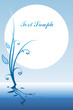 Water floral card