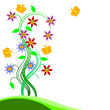 Flores en el campo