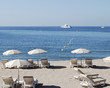 Beach at Cannes. Cote d'Azur. France