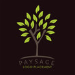 Logo arbre paysage environnement