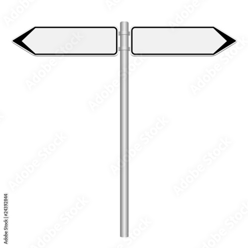 Illustration: Panneaux de direction gauche et droite Panneaux de direction gauche et droite