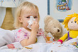 little girl with cold