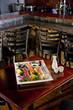 Foto: Platter of sushi on table in Japanese restaurant Platter of sushi on table in Japanese restaurant