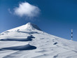 White landscape in Carpathian mountains, Romania