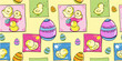 Seamless pattern - Easter chicks