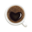 Cup Of Coffee With Prediction of Love, Vector Illustration