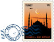 Vektor: Postmark from Istanbul Postmark from Istanbul