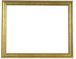Gold frame with clipping path Gold frame with clipping path