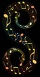 abstract music notes background