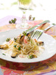 Spaghetti with shelfish