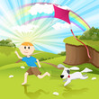 boy and dog