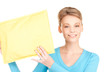 businesswoman with parcel