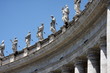 Statue and Columns at St. Peter's Basilica