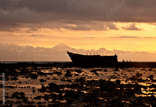 Photo: Ship wreck at sunset Ship wreck at sunset