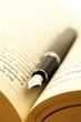 book and pen