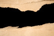 Ripped brown paper