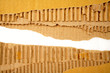 Hole in cardboard