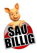 SauBillig Sparschwein Red Button