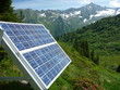 Panneau solaire - refuge - col de Claran Panneau solaire - refuge - col de Claran