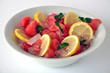 Melone, limone e menta con ghiaccio