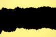 Ripped yellow paper
